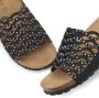 Lascana Slippers Mule sandaal open schoen met kurken voetbed en glinsterende steentjes - Thumbnail 9