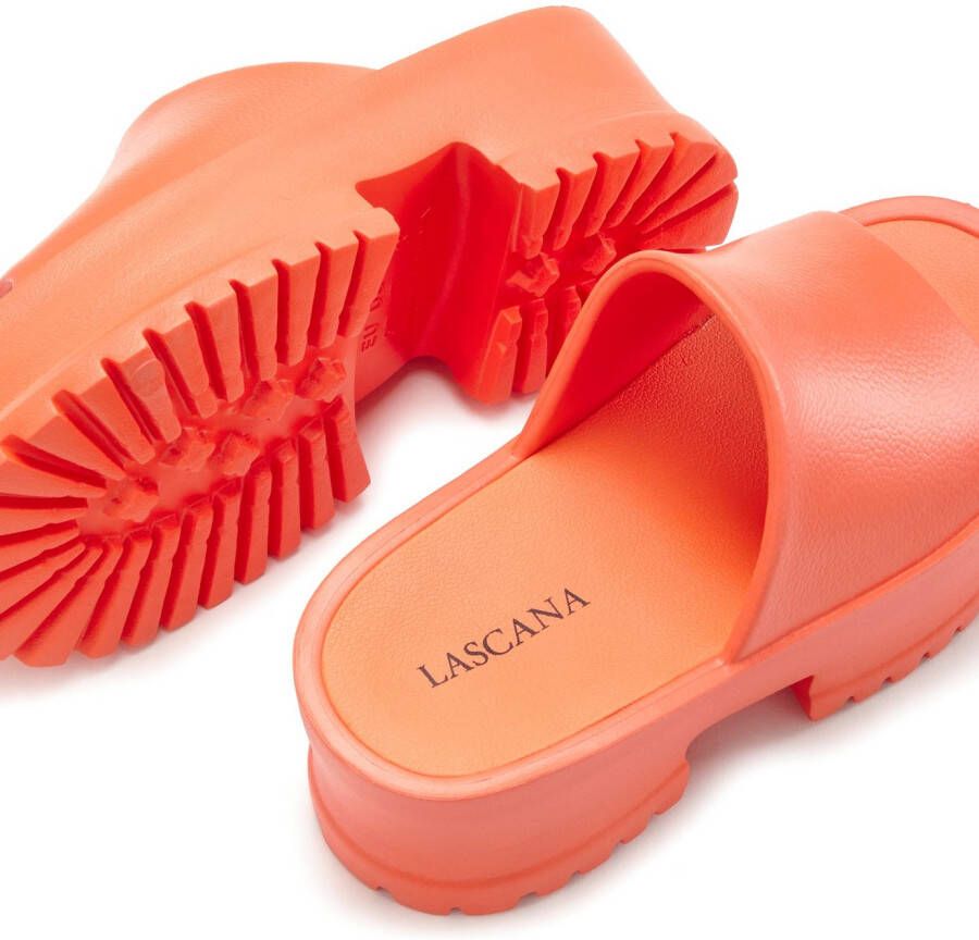 Lascana Slippers Mule sandaal open schoen met plateausool