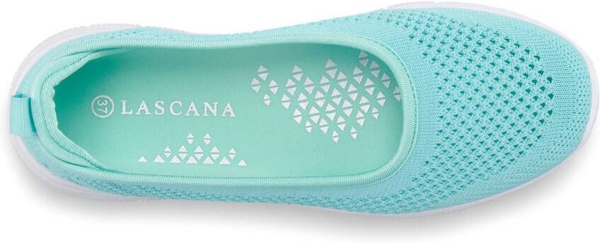 Lascana Sneaker-ballerina s ultralichte slipper slip-on sneaker vrijetijdsschoen vegan