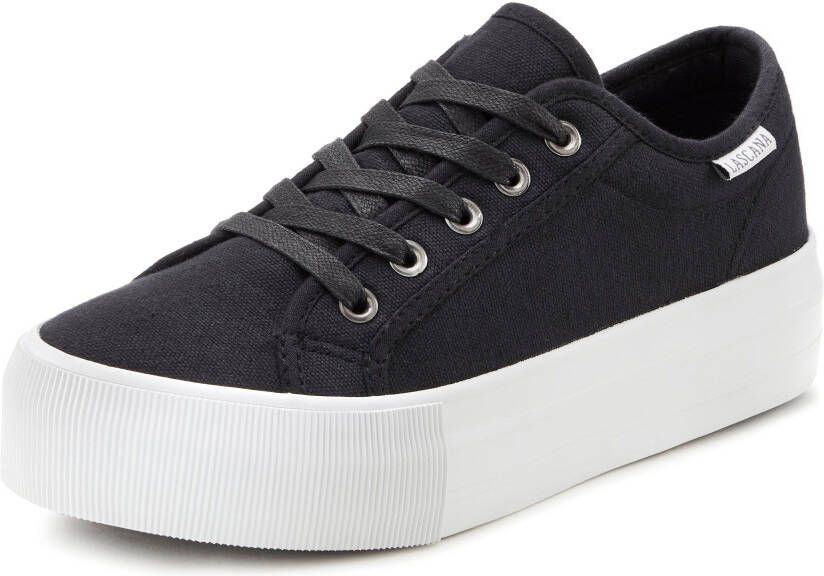 Lascana Sneakers Veterschoen vrijetijdsschoen van textiel met plateausole