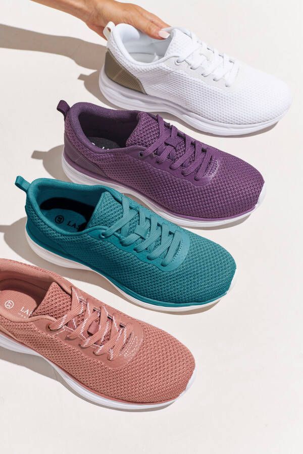 Lascana Sneakers Veterschoen half schoen vrijetijdsschoen ultralicht VEGAN