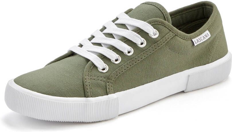 Lascana Sneakers van textiel veterschoen vrijetijdsschoen