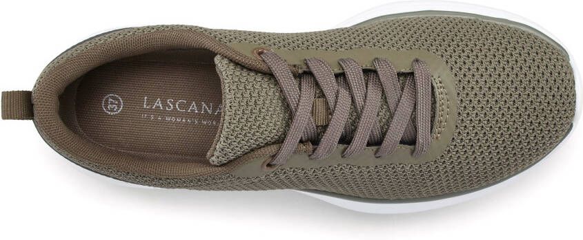 Lascana Sneakers Vrijetijdsschoen lage schoen Veterschoen ultralicht zachte verwijderbare binnenzool VEGAN