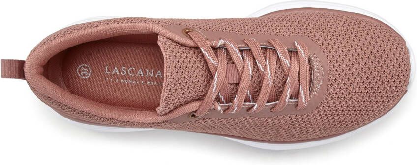 Lascana Sneakers Veterschoen half schoen vrijetijdsschoen ultralicht VEGAN