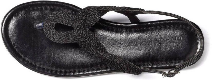 Lascana Teenslippers Sandaal pantoletten in metallic-look VEGAN