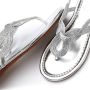 Lascana Teenslippers Sandaal pantoletten in metallic-look VEGAN - Thumbnail 4