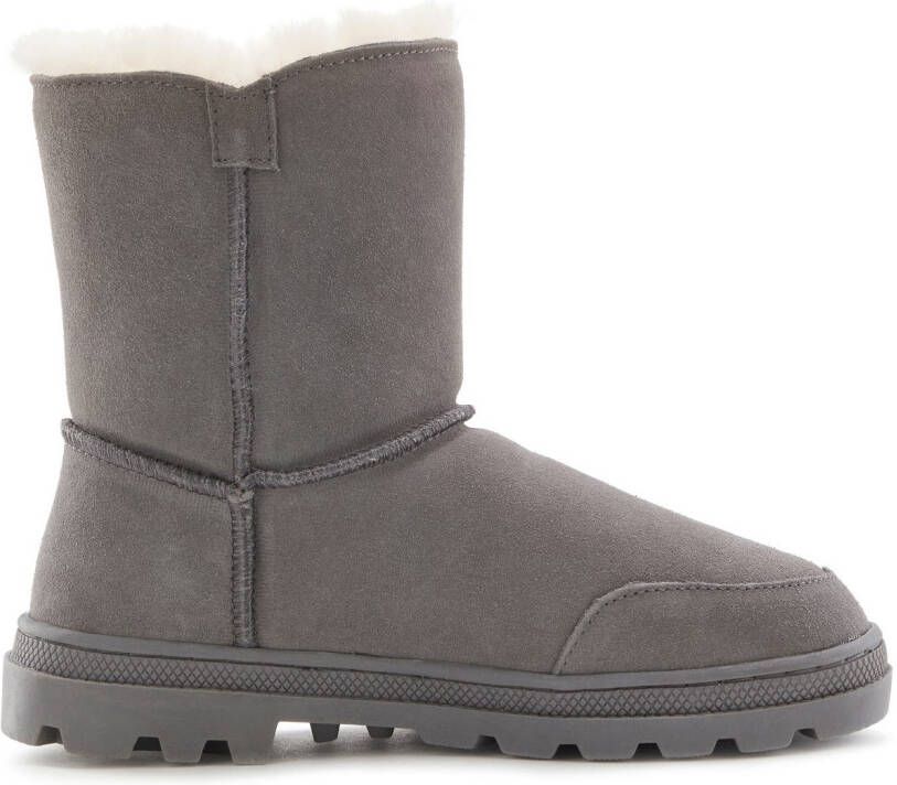 Lascana Winterlaarzen van knuffelig lamsvacht robuuste zool winterlaars snowboots