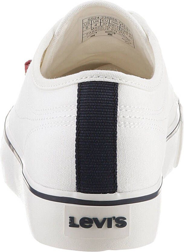 Levi's Plateausneakers HERNAN S CANVAS met sierstiksels vrijetijdsschoen halfschoen veterschoen