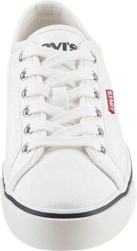 Levi's Plateausneakers HERNAN S CANVAS met sierstiksels vrijetijdsschoen halfschoen veterschoen