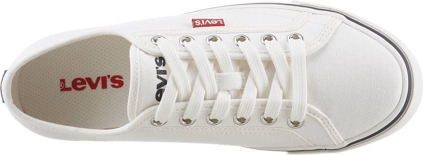 Levi's Plateausneakers HERNAN S CANVAS met sierstiksels vrijetijdsschoen halfschoen veterschoen