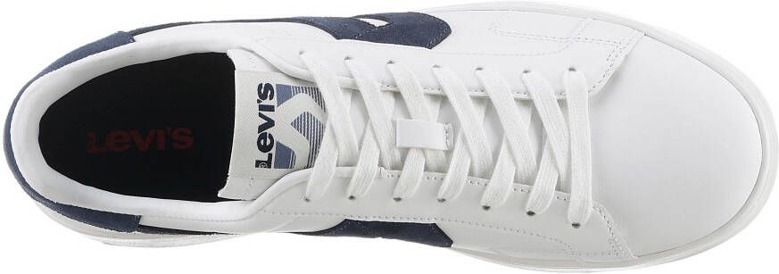 Levi's Sneakers SW met modieuze contrastafwerking vrijetijdsschoen lage schoen veterschoen