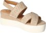 Mustang Sandalen Plat Sandalen Plat beige - Thumbnail 14