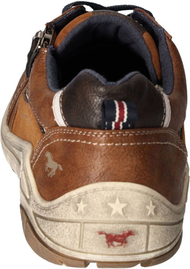 Mustang Shoes Sneakers vrijetijdsschoen lage schoen veterschoen met zijrits