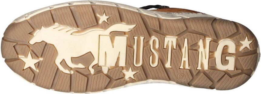 Mustang Shoes Sneakers vrijetijdsschoen lage schoen veterschoen met zijrits