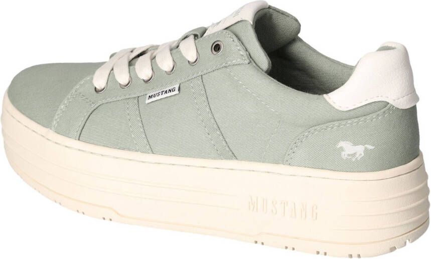 Mustang Shoes Sneakers met plateausool vrijetijdsschoen halfhoge schoen veterschoen