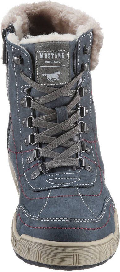 Mustang Shoes Winterlaarzen met faux-bont kraag in breedte g = breed