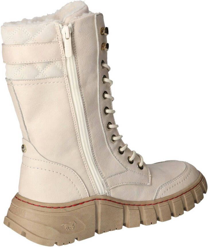 Mustang Shoes Winterlaarzen veterschoenen snowboots profielzool met binnenrits