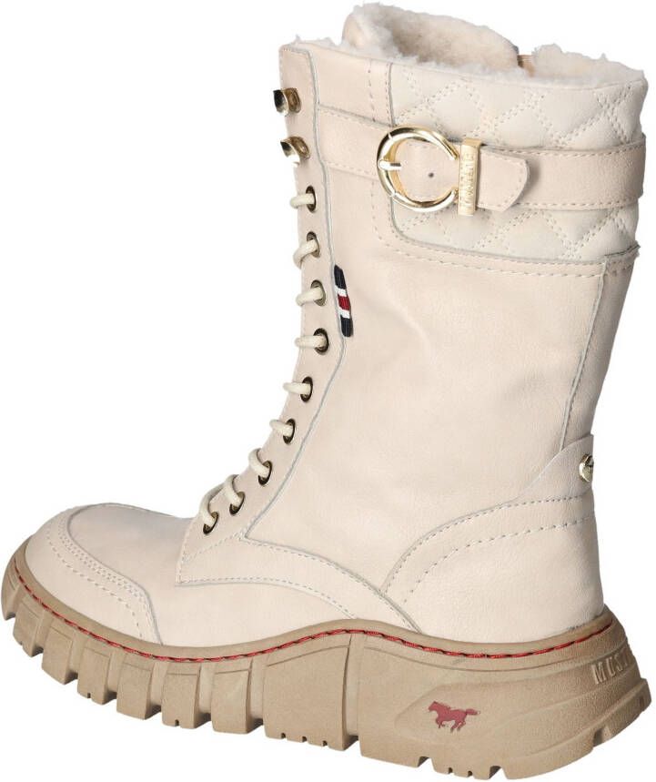 Mustang Shoes Winterlaarzen veterschoenen snowboots profielzool met binnenrits