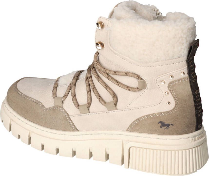 Mustang Shoes Winterlaarzen veterschoenen snowboots met praktische binnenrits