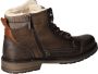 Mustang Shoes Winterlaarzen blokhak winterlaarsjes veterschoenen met geruit accent - Thumbnail 6