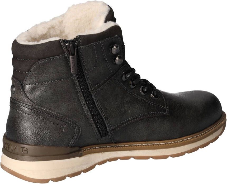 Mustang Shoes Winterlaarzen casual mode veterschoenen winterlaarzen met oogjes en logo-patch