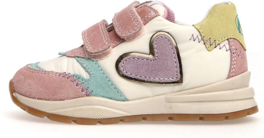 Naturino Sneakers Quelly VL in pastelkleuren