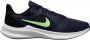 Nike Downshifter 10 hardloopschoenen donkerblauw limegroen zwart - Thumbnail 9