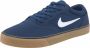 Nike SB Chron 2 Skateschoen Navy Navy Gum Light Brown White Heren - Thumbnail 6