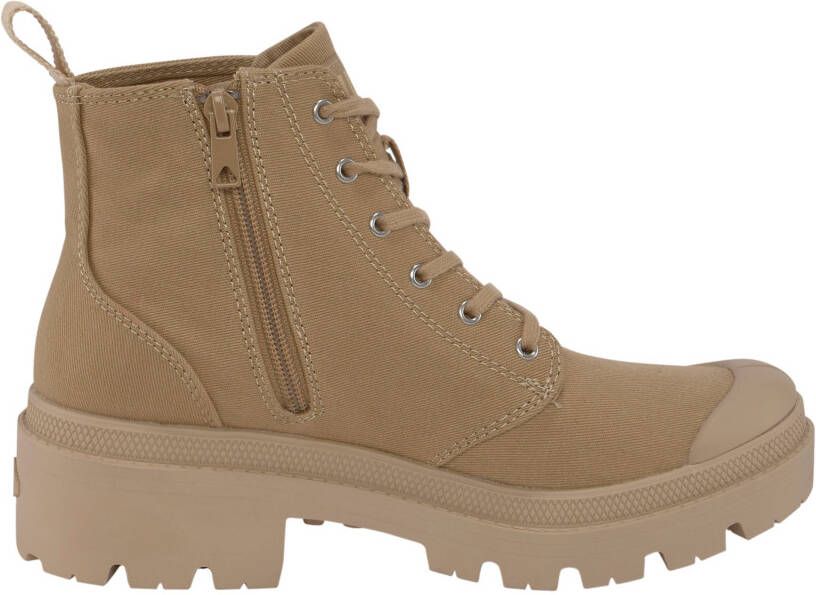 Palladium Veterlaarsjes PALLABASE twill Veterschoenen van canvas met rits