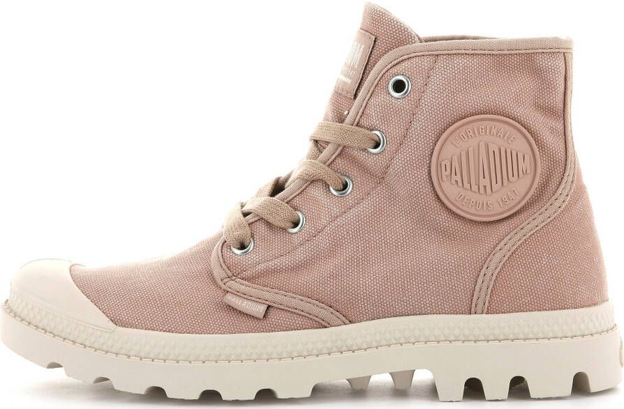 Palladium Hoge veterschoenen PAMPA HI W van textiel