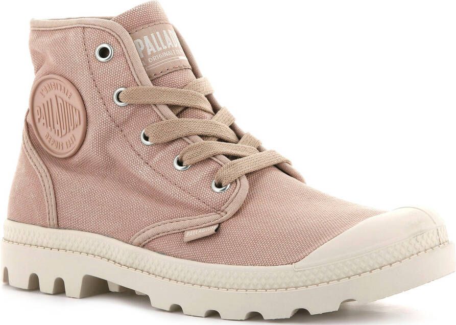 Palladium Hoge veterschoenen PAMPA HI W van textiel