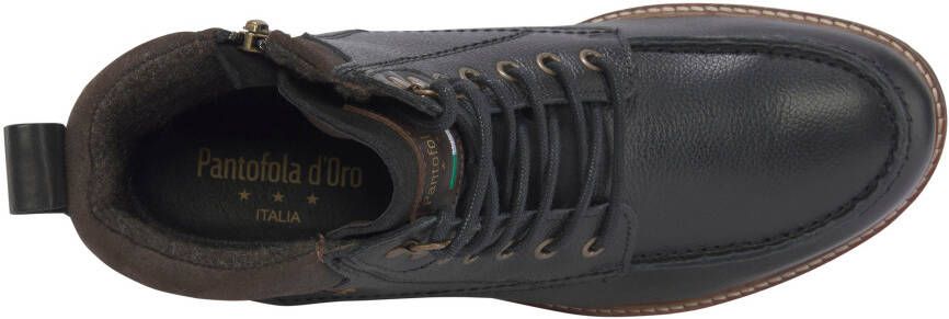 Pantofola D'Oro Hoge Veterschoenen voor Mannen Black Heren - Foto 3