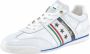 Pantofola d'Oro Imola Romagna Flag Sneakers Heren Leren Veterschoenen Wit - Thumbnail 2