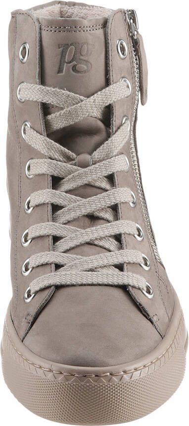 Paul Green Plateausneakers lace-up boots high top sneaker with practical outer zipper