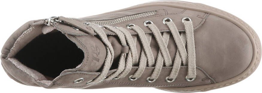 Paul Green Plateausneakers lace-up boots high top sneaker with practical outer zipper