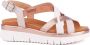 Pikolinos Beige Casual Leren Dames Sandalen Beige Dames - Thumbnail 18