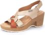 Pikolinos Comfortabele Arenales Sleehak Sandalen Beige Dames - Thumbnail 11