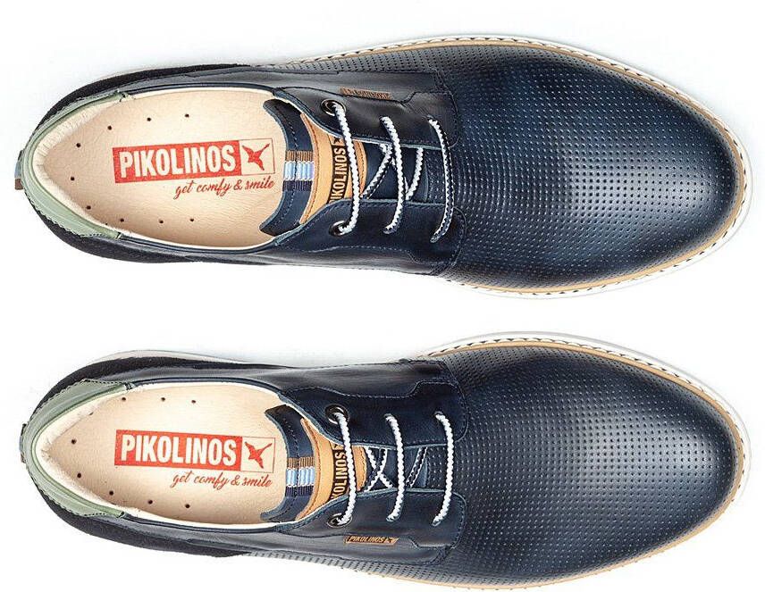 PIKOLINOS Veterschoenen Olvera met logo-patch vrijetijdsschoen halfhoge schoen veterschoen