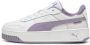 PUMA Carina Street Jr Meisjes Sneakers White-Pale Plum- Silver - Thumbnail 7