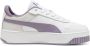 PUMA Carina Street Jr Meisjes Sneakers White-Pale Plum- Silver - Thumbnail 8