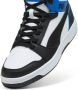 Puma Rebound v6 sneakers zwart wit kobaltblauw - Thumbnail 10