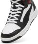 Puma Rebound v6 sneakers zwart wit donkerrood - Thumbnail 15