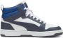 Puma Rebound v6 sneakers wit zwart kobaltblauw - Thumbnail 11