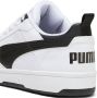 PUMA Rebound v6 Low Unisex Sneakers White- Black- Black - Thumbnail 7