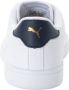 Puma Smash Lage Leren Sneakers Wit Heren - Thumbnail 12