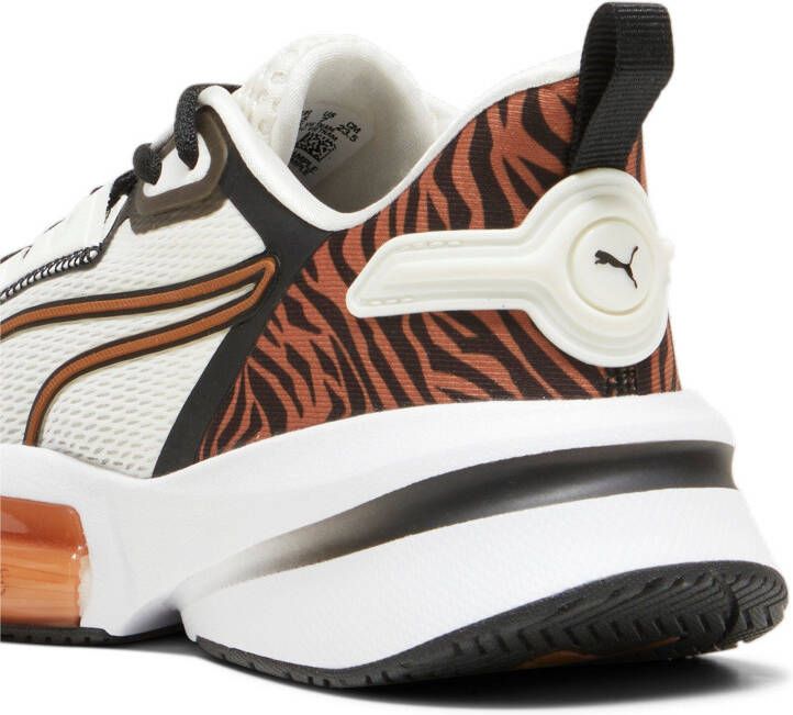 Puma PWRFrame Tr 3 Animal Remix fitness schoenen ecru zwart bruin - Foto 3