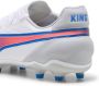 Puma King Match senior voetbalschoenen wit kobaltblauw lichtgrijs - Thumbnail 11