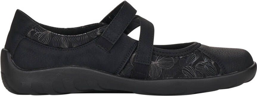 Remonte Ballerina's Slipper slip-on schoen slip-on sneaker met subtiele slangenlook