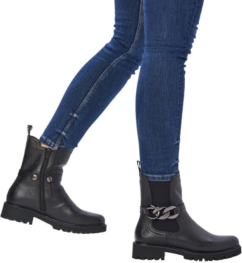 Remonte Chelsea-boots met modieuze sierketting