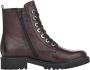 Remonte Bordo Casual Leather Booties Rood Dames - Thumbnail 13